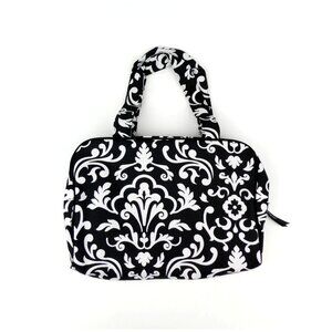 Thirty-One Black Parisian Pop Zip Case NWOT